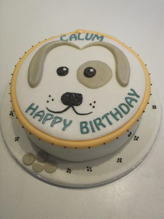dog face cake